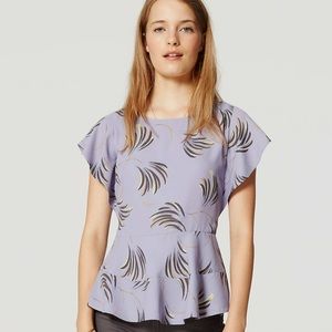 Loft Willow Peplum Top Size Petite Small